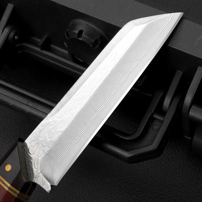 High hardness stainless steel cutting knife, fixed blade, kitchen knife, outdoor survival, mountaineering, exploration camping