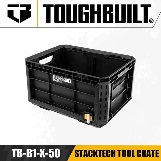 TOUGHBUILT TB-B1-X-50 StackTech Tool Crate Box Organizer Parts Box Multifunctional Matching Stacking Combination Tool Organizer